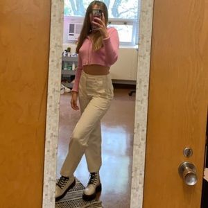 Brandt Melville pink zip up